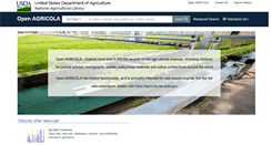 Desktop Screenshot of openagricola.nal.usda.gov