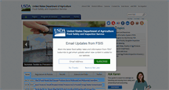 Desktop Screenshot of fsis.usda.gov