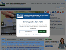 Tablet Screenshot of fsis.usda.gov